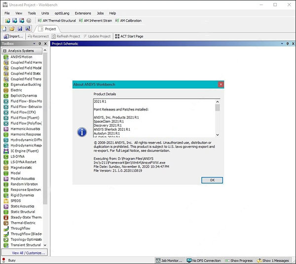 ansys products 2021 r1破解文件