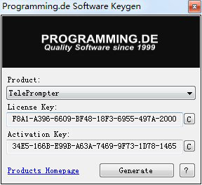 TelePrompter注册机