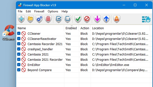 Firewall App Blocker(禁止软件联网)，firewall app blocker教程